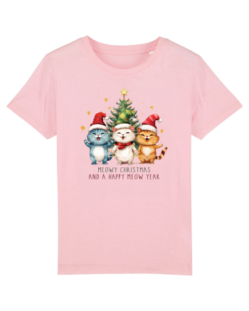 cu pisici de Craciun - Meowy Christmas and happy meow year Cotton Pink