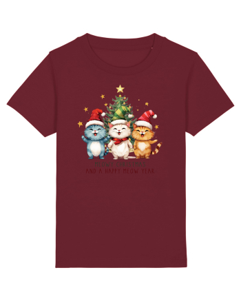 cu pisici de Craciun - Meowy Christmas and happy meow year Burgundy