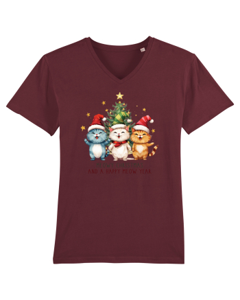 cu pisici de Craciun - Meowy Christmas and happy meow year Burgundy