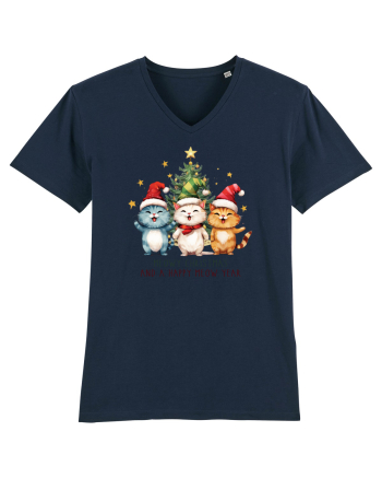 cu pisici de Craciun - Meowy Christmas and happy meow year French Navy