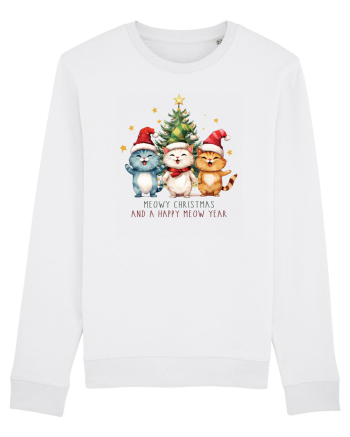 cu pisici de Craciun - Meowy Christmas and happy meow year White