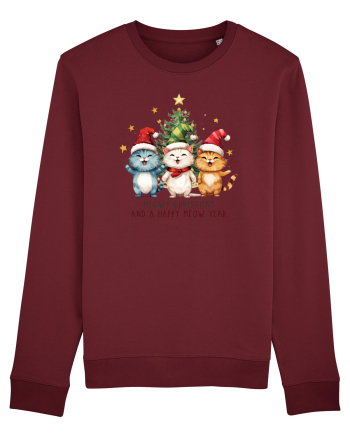 cu pisici de Craciun - Meowy Christmas and happy meow year Burgundy