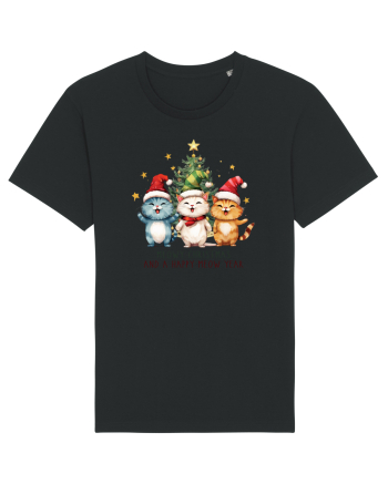 cu pisici de Craciun - Meowy Christmas and happy meow year Black