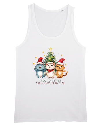 cu pisici de Craciun - Meowy Christmas and happy meow year White