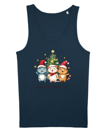 cu pisici de Craciun - Meowy Christmas and happy meow year Navy