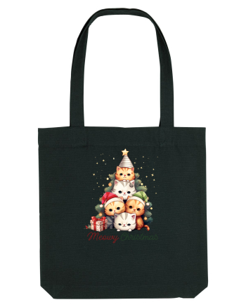 cu pisici de Craciun - Meowy Christmas Tree Black