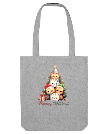 cu pisici de Craciun - Meowy Christmas Tree Heather Grey