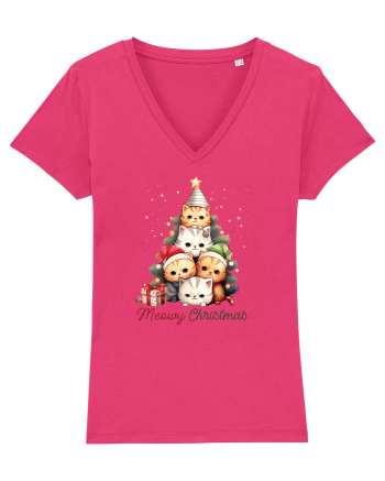 cu pisici de Craciun - Meowy Christmas Tree Raspberry