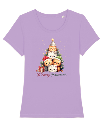 cu pisici de Craciun - Meowy Christmas Tree Lavender Dawn