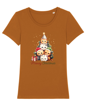 cu pisici de Craciun - Meowy Christmas Tree Roasted Orange