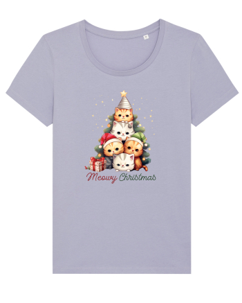 cu pisici de Craciun - Meowy Christmas Tree Lavender