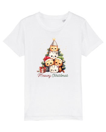 cu pisici de Craciun - Meowy Christmas Tree White