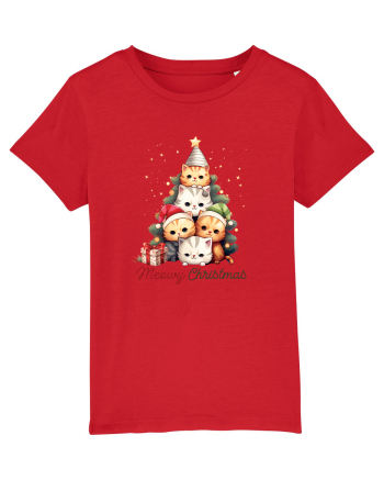 cu pisici de Craciun - Meowy Christmas Tree Red