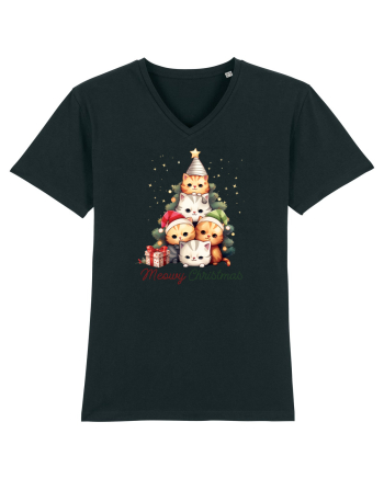 cu pisici de Craciun - Meowy Christmas Tree Black