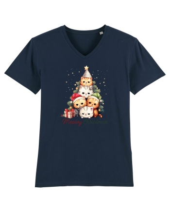 cu pisici de Craciun - Meowy Christmas Tree French Navy