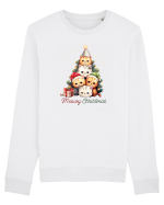 cu pisici de Craciun - Meowy Christmas Tree Bluză mânecă lungă Unisex Rise