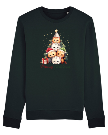 cu pisici de Craciun - Meowy Christmas Tree Black