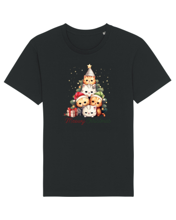 cu pisici de Craciun - Meowy Christmas Tree Black