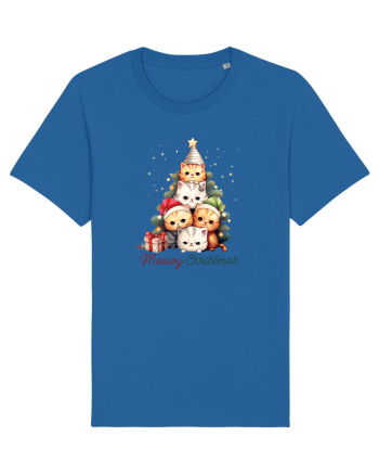 cu pisici de Craciun - Meowy Christmas Tree Royal Blue