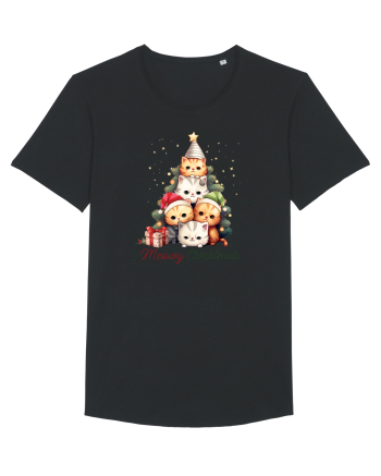 cu pisici de Craciun - Meowy Christmas Tree Black