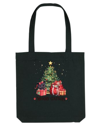 cu pisici de Craciun - Merry Catmas Tree Black