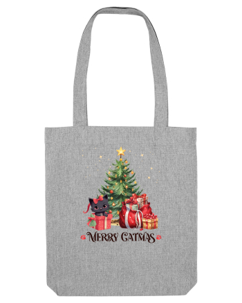 cu pisici de Craciun - Merry Catmas Tree Heather Grey