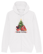 cu pisici de Craciun - Merry Catmas Tree Hanorac cu fermoar Unisex Connector