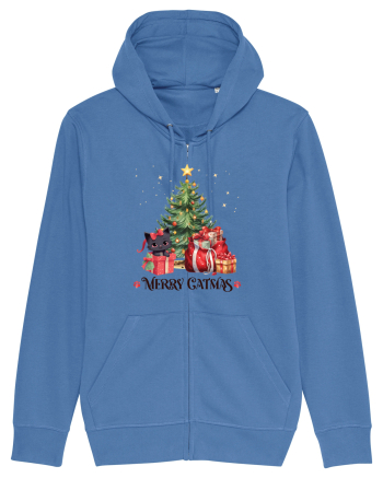 cu pisici de Craciun - Merry Catmas Tree Bright Blue