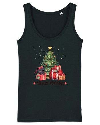cu pisici de Craciun - Merry Catmas Tree Black