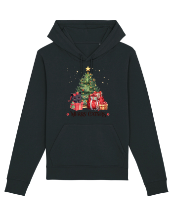 cu pisici de Craciun - Merry Catmas Tree Black