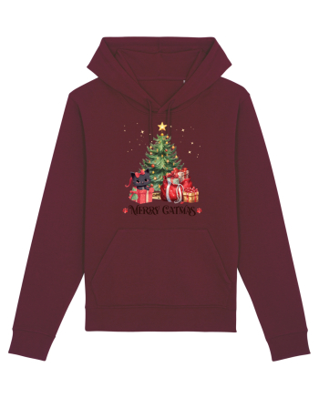 cu pisici de Craciun - Merry Catmas Tree Burgundy