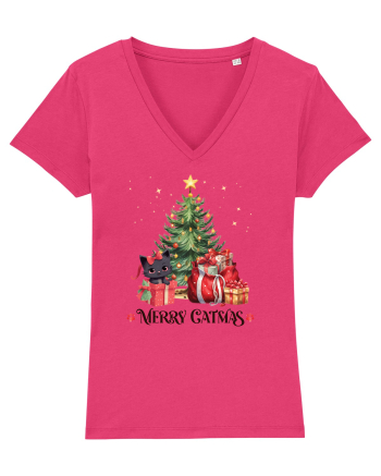 cu pisici de Craciun - Merry Catmas Tree Raspberry