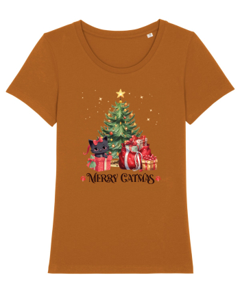 cu pisici de Craciun - Merry Catmas Tree Roasted Orange