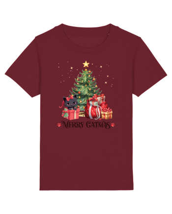 cu pisici de Craciun - Merry Catmas Tree Burgundy