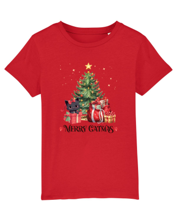 cu pisici de Craciun - Merry Catmas Tree Red