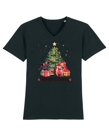 cu pisici de Craciun - Merry Catmas Tree Black
