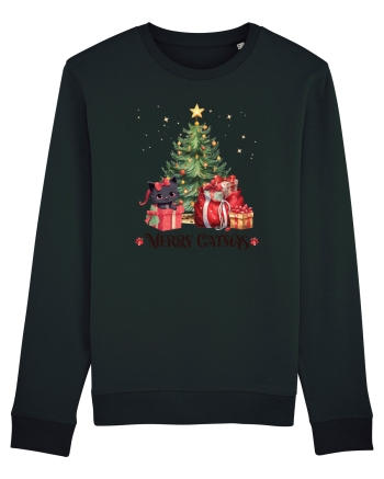 cu pisici de Craciun - Merry Catmas Tree Black