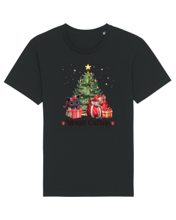 cu pisici de Craciun - Merry Catmas Tree Black