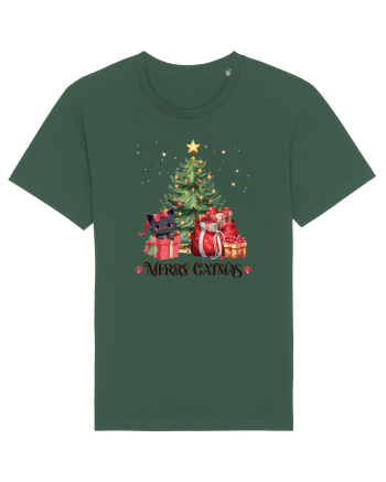 cu pisici de Craciun - Merry Catmas Tree Bottle Green