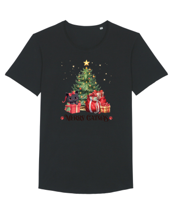 cu pisici de Craciun - Merry Catmas Tree Black