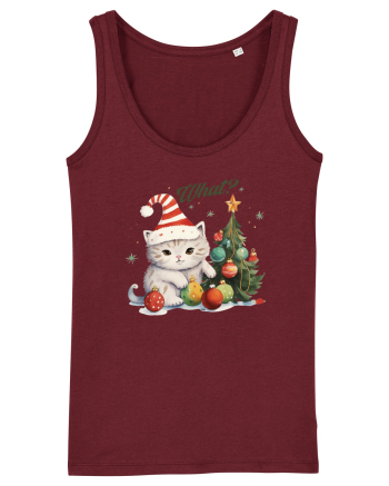 cu pisici de Craciun - What Christmas Cat Burgundy