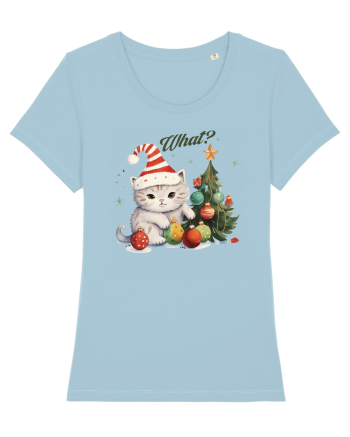 cu pisici de Craciun - What Christmas Cat Sky Blue