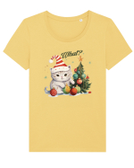 cu pisici de Craciun - What Christmas Cat Tricou mânecă scurtă guler larg fitted Damă Expresser