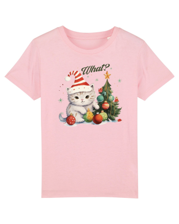 cu pisici de Craciun - What Christmas Cat Cotton Pink