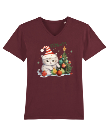 cu pisici de Craciun - What Christmas Cat Burgundy
