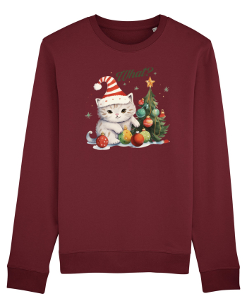 cu pisici de Craciun - What Christmas Cat Burgundy
