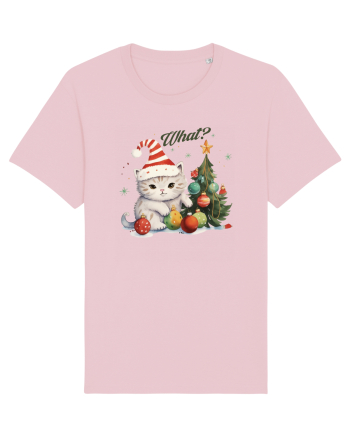 cu pisici de Craciun - What Christmas Cat Cotton Pink