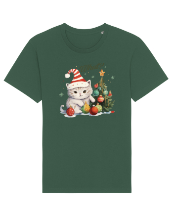cu pisici de Craciun - What Christmas Cat Bottle Green