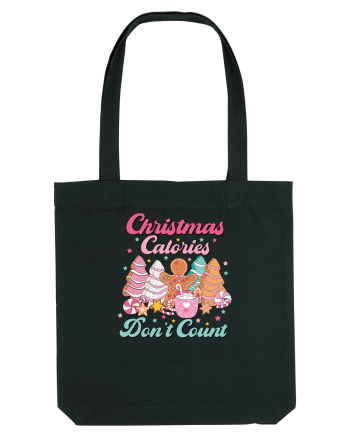 retro de Craciun - Christmas calories do not count Black