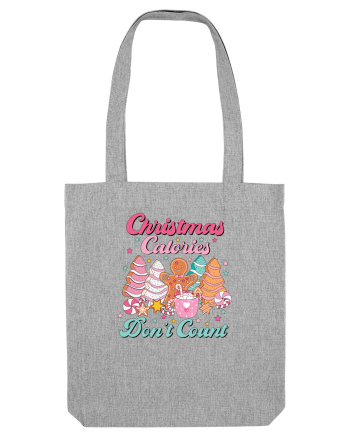 retro de Craciun - Christmas calories do not count Heather Grey